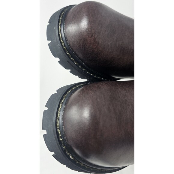 Skechers Utility Alley Cats Leather Dark Brown Oxfords Men's Size 9 (SN7111R) - Picture 4 of 13